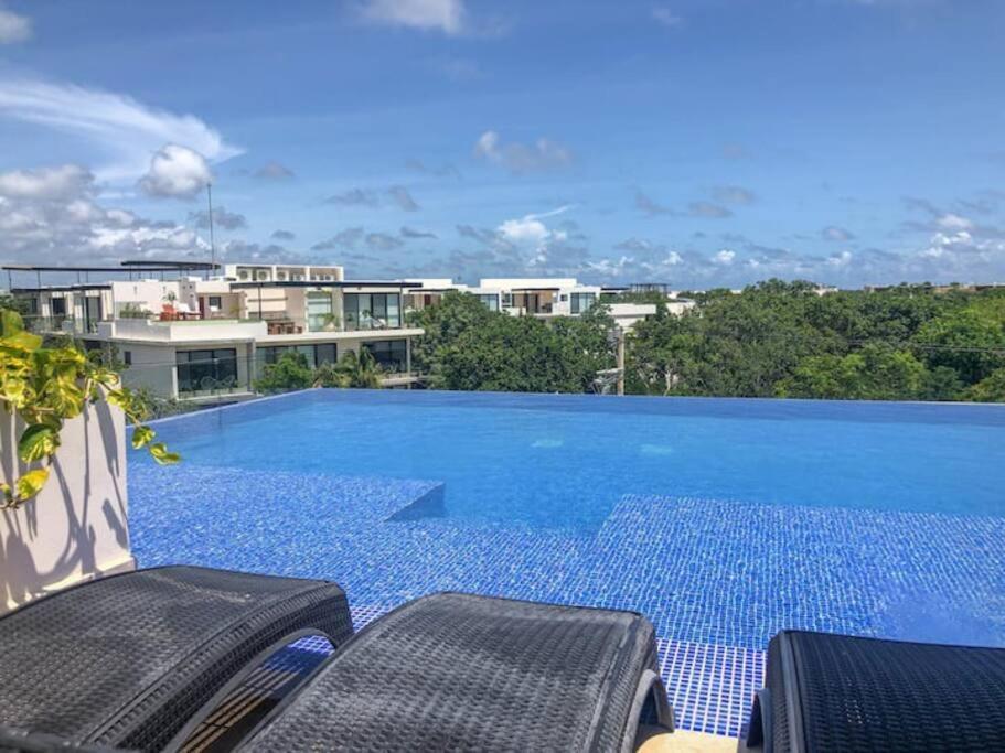 Suit Next To The Common Top Roof Exclusive Building Kingsize Bed 2 Super Pools, Gym, Grill Tulum Eksteriør bilde