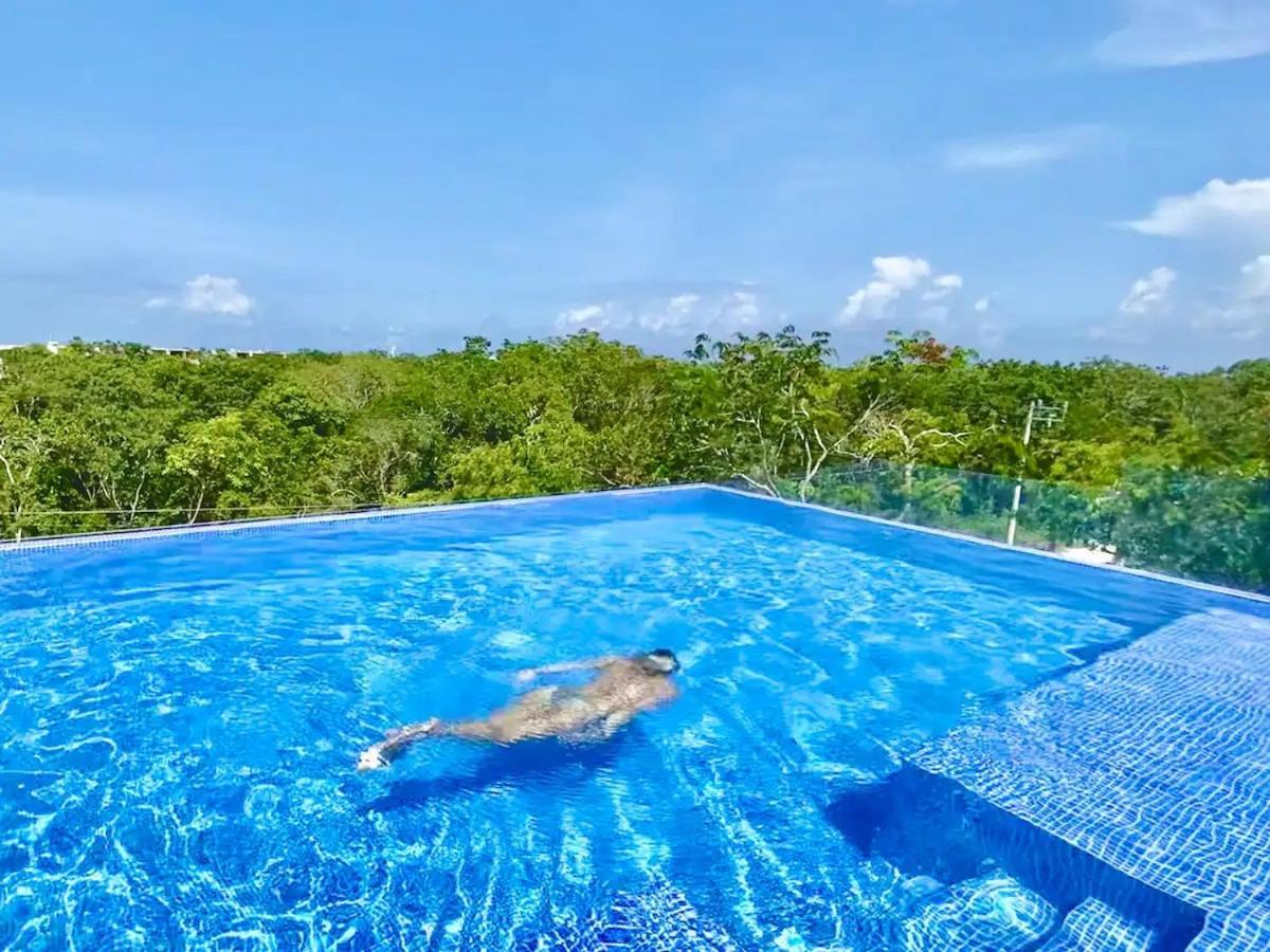 Suit Next To The Common Top Roof Exclusive Building Kingsize Bed 2 Super Pools, Gym, Grill Tulum Eksteriør bilde